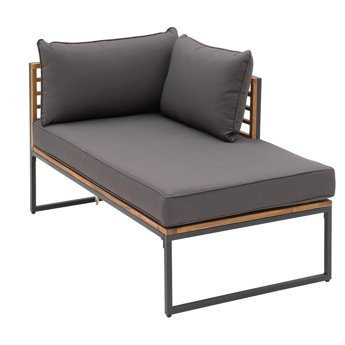 OUTLIV. Floris Ecklounge inkl. Loungetisch Stahl/Akazie/Polyester