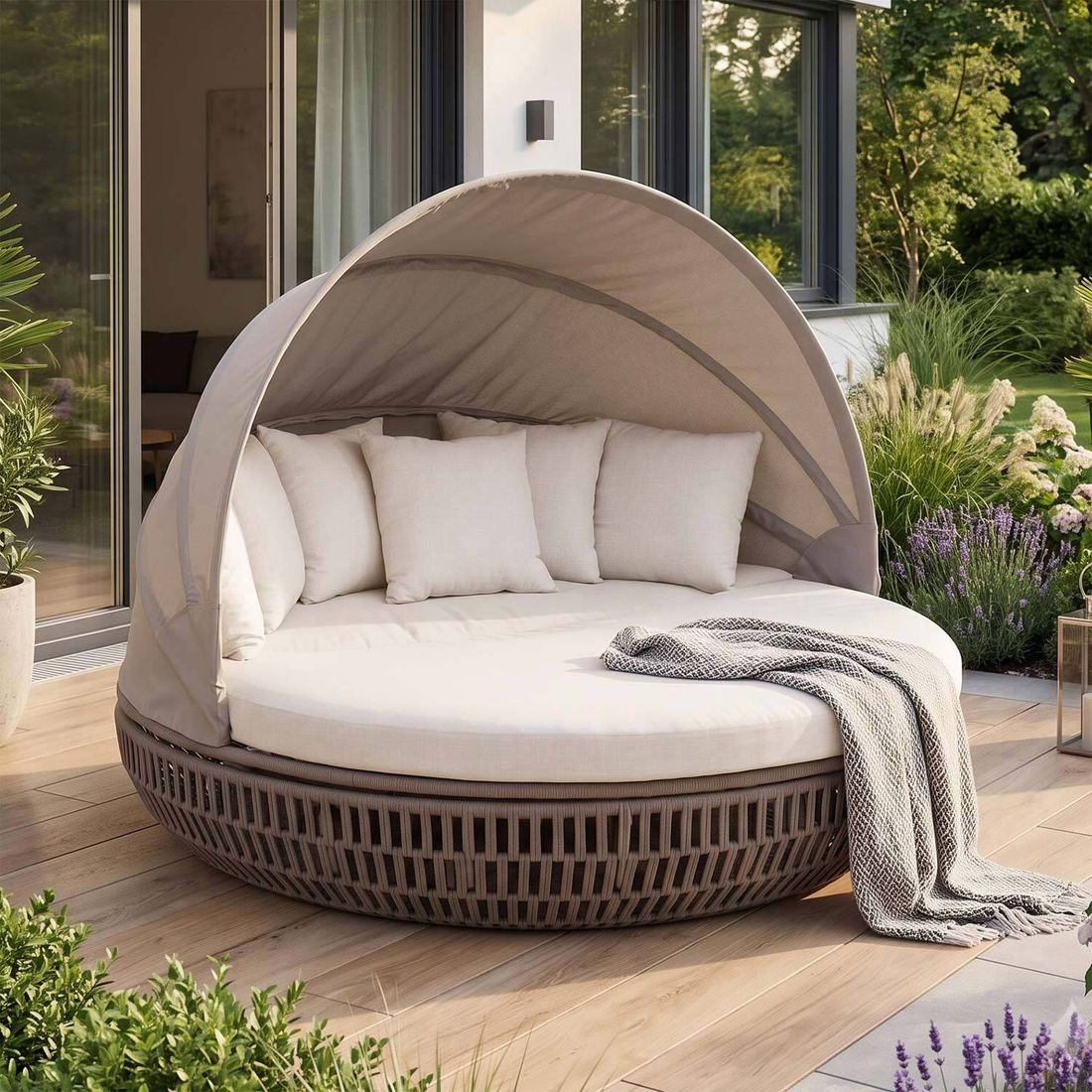 Domus Ventures Pelosa Sonneninsel Aluminium/Rope/Olefin