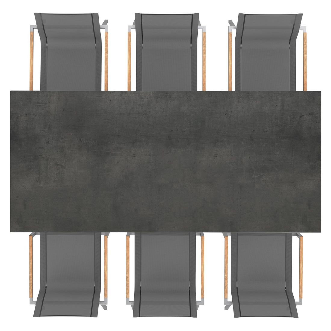 OUTLIV. Rimini Gartenmöbel-Set L (6 Plätze) Tisch 220x100cm