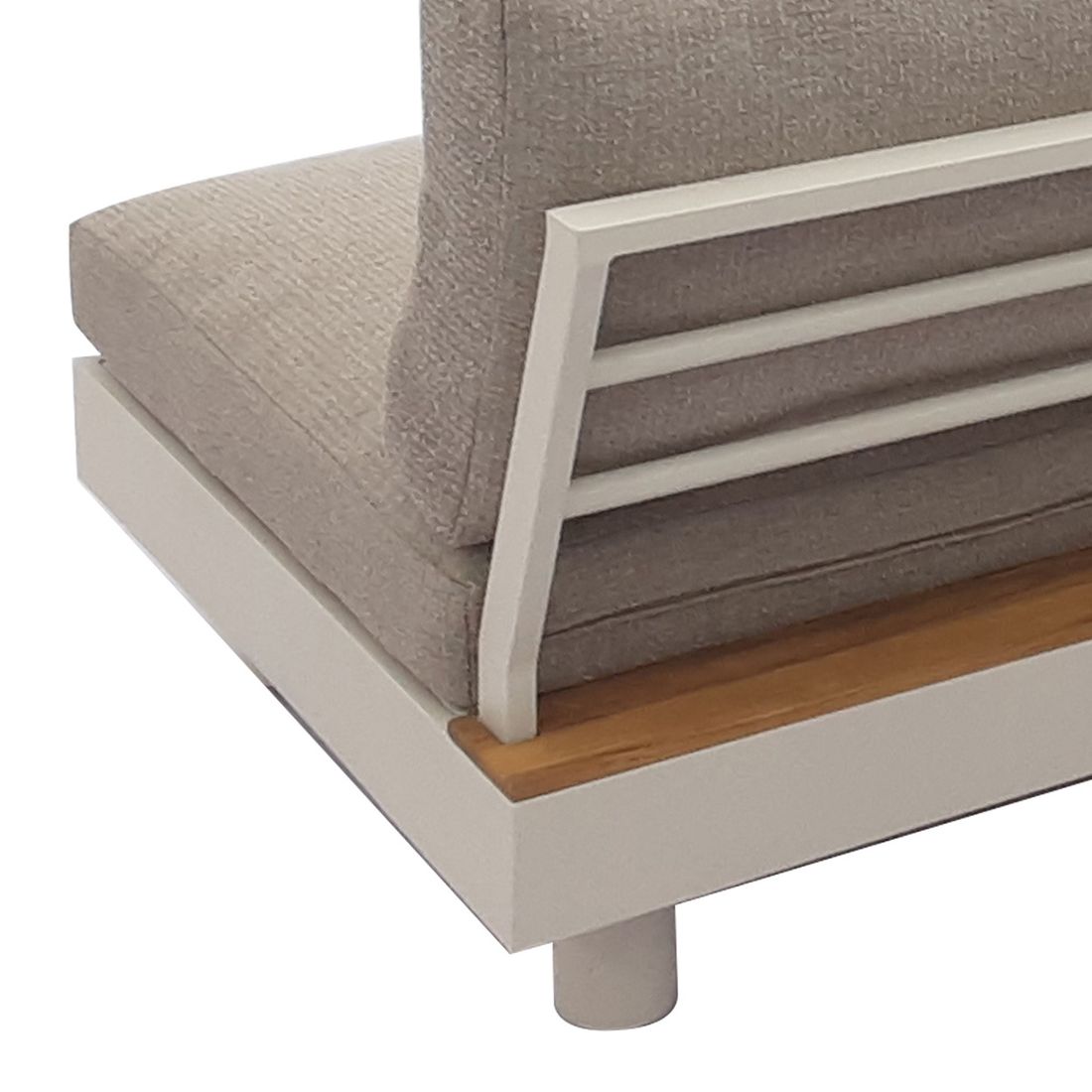 OUTLIV. California Ecklounge inkl. Loungetisch Aluminium/Teak/Olefin