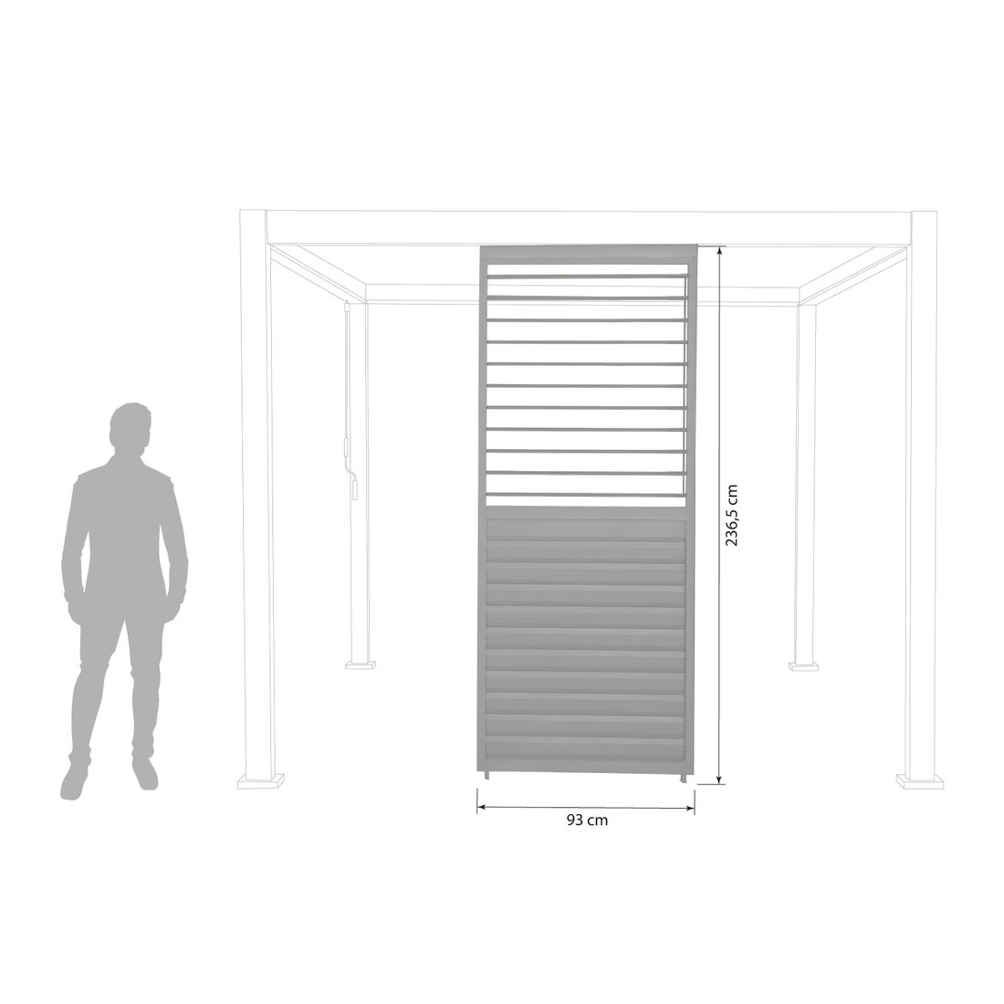 Mirador Lamellenwand verstellbar