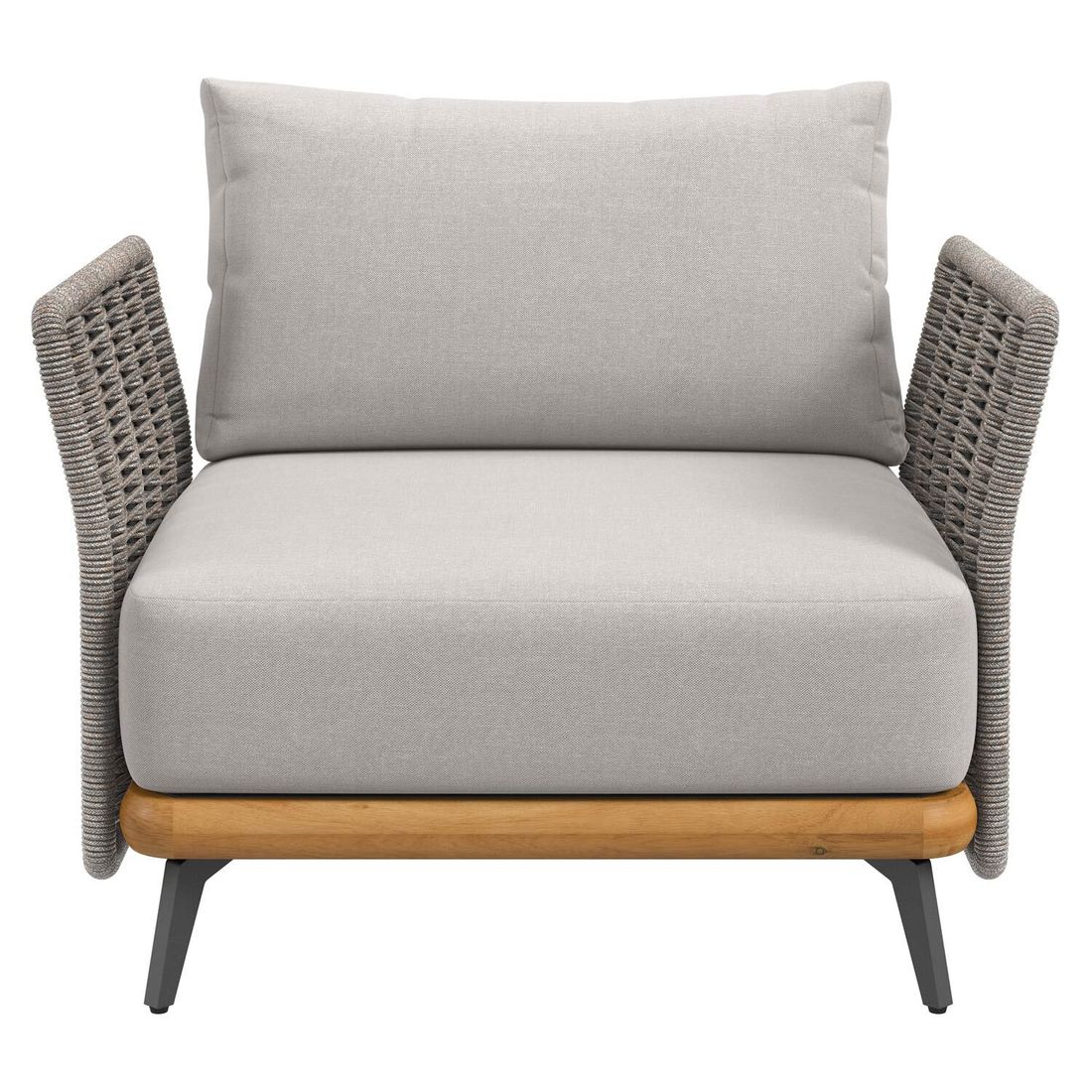 OUTLIV. Ava Loungesessel Akazie/Rope/Polyester