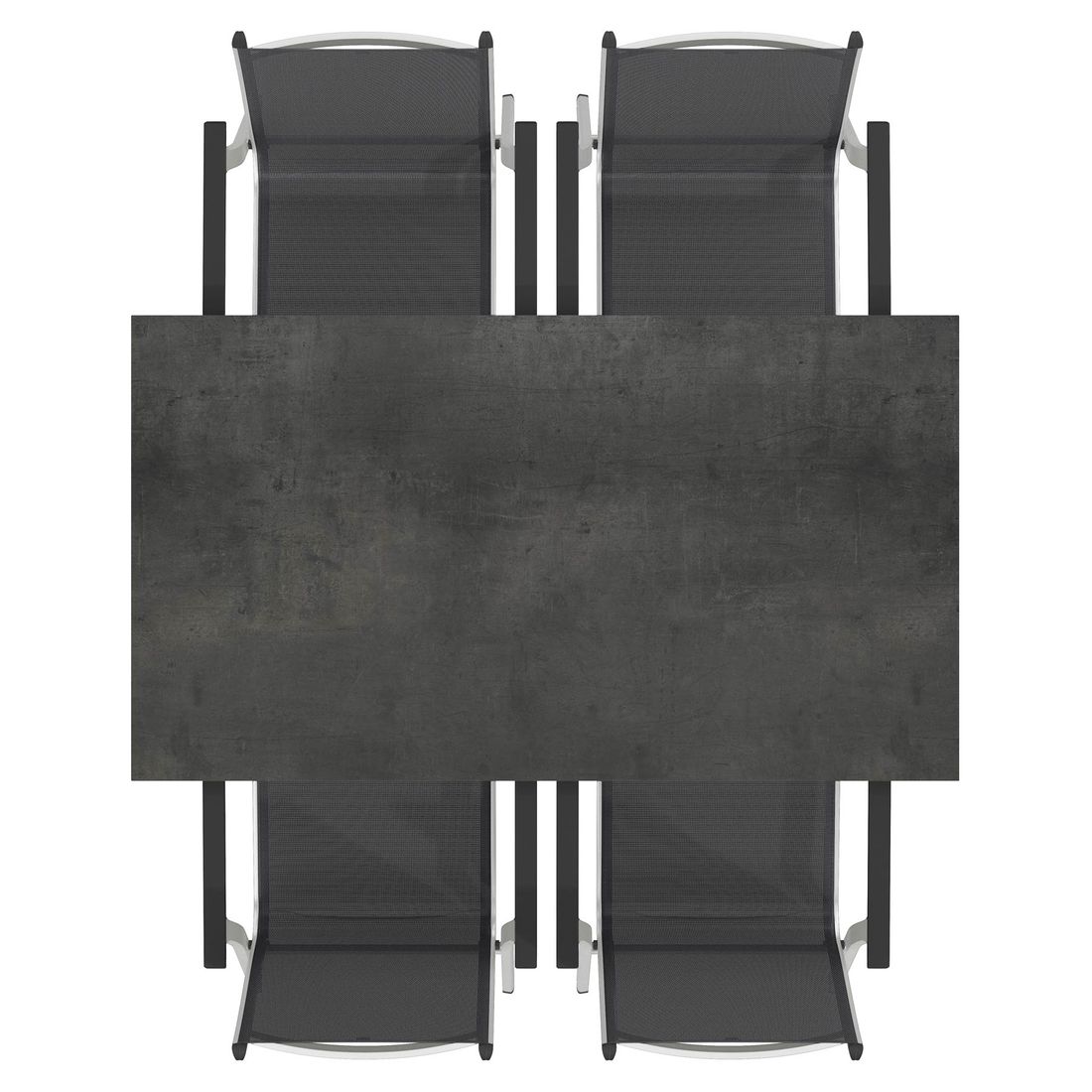 Kettler Basic Plus Gartenmöbel-Set M (4 Plätze) mit OUTLIV. Tisch 160x90cm
