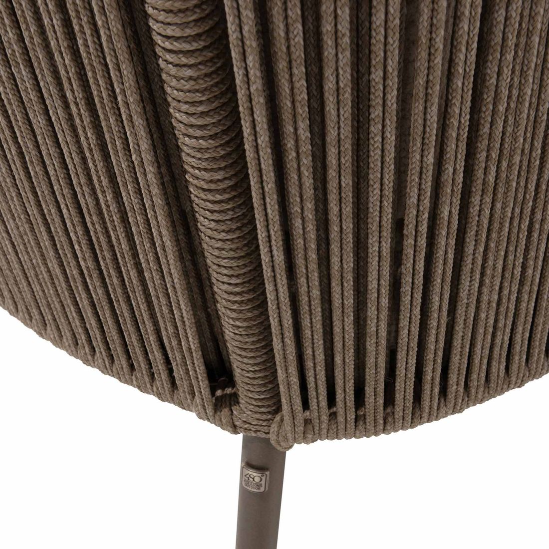 4Seasons Bernini Gartensessel Edelstahl/Rope/Olefin