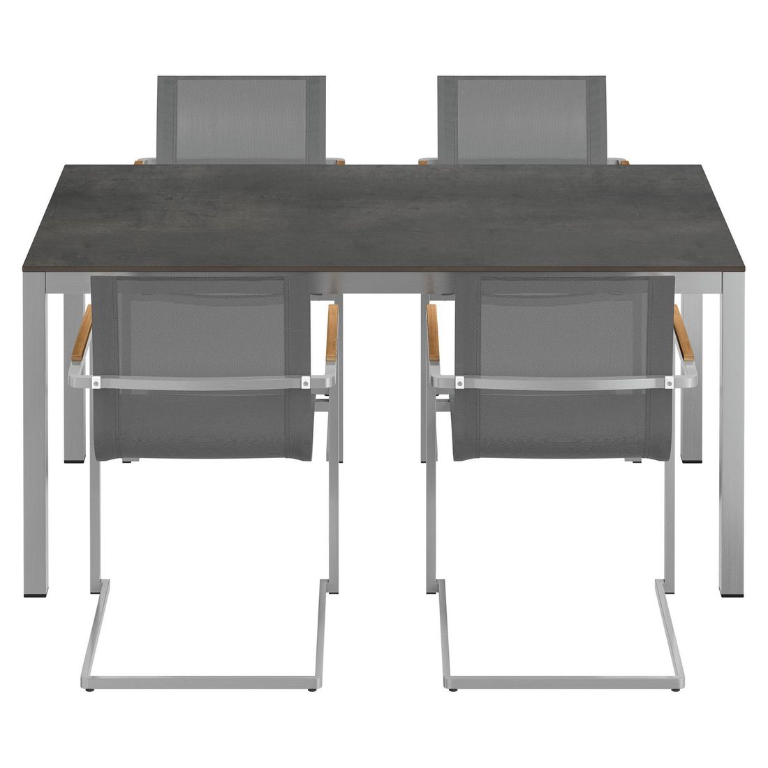 OUTLIV. Rimini Gartenmöbel-Set M (4 Plätze) Tisch 160x90cm