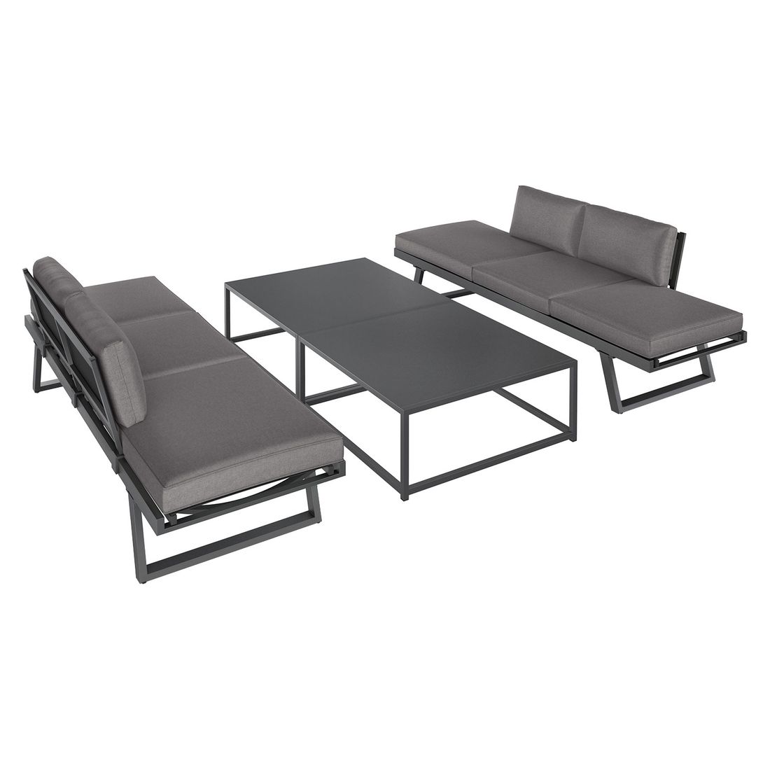 OUTLIV. Lucca Loungeset inkl. Loungetische Aluminium/Polyester
