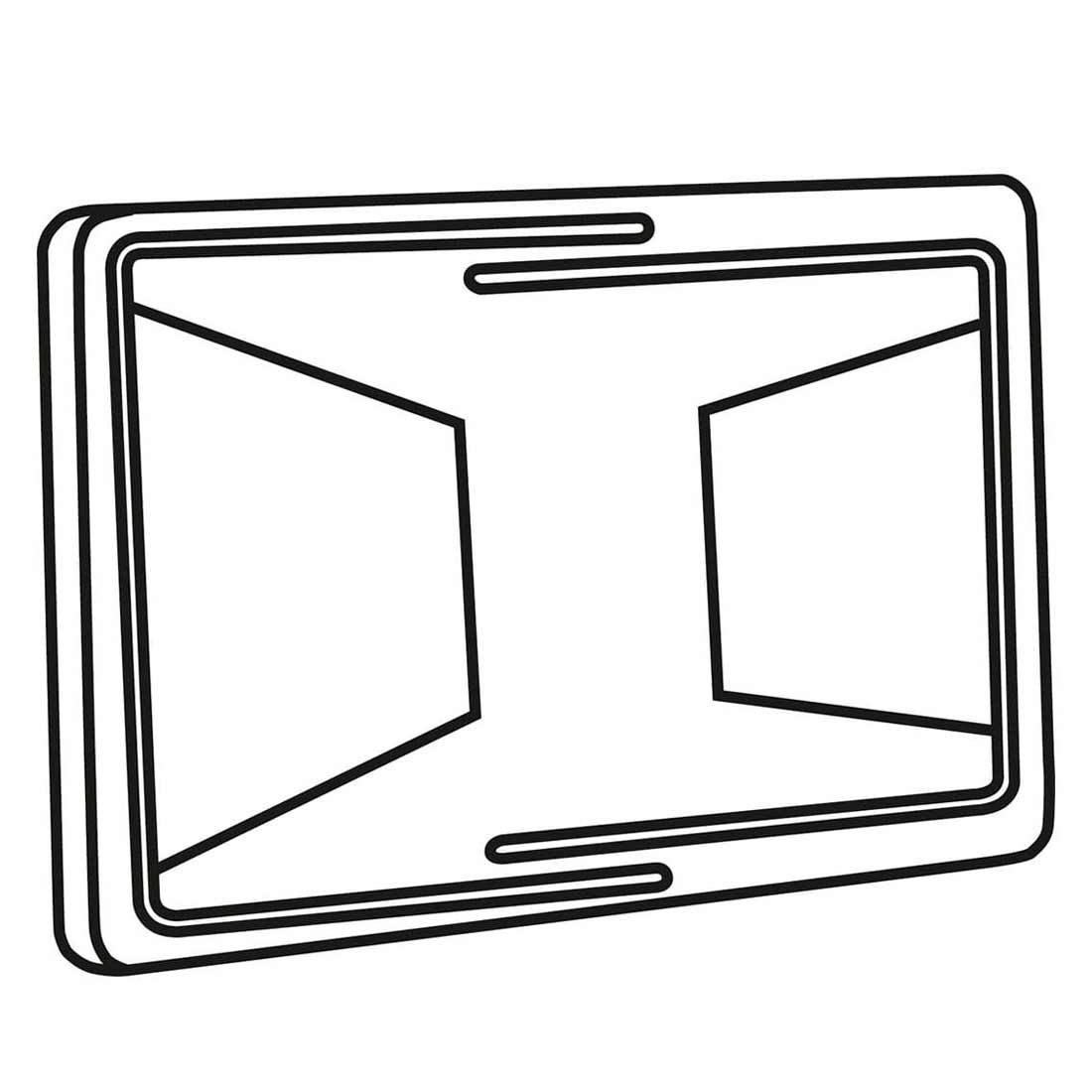 Sieger Boulevard Klapptisch 115x70 cm Stahl/Mecalit