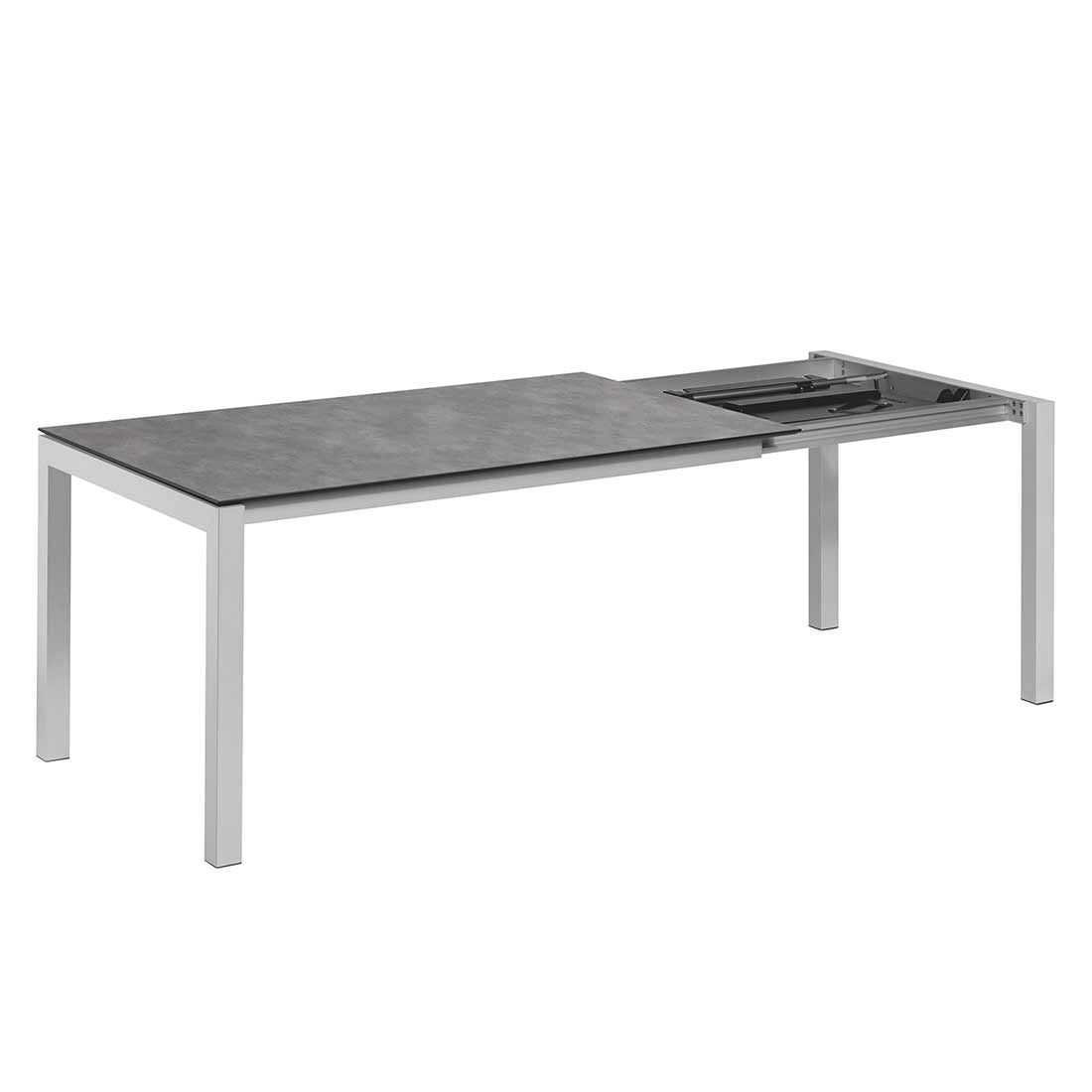 Kettler Cubic Ausziehtisch 150/210x95 cm Aluminium/HPL