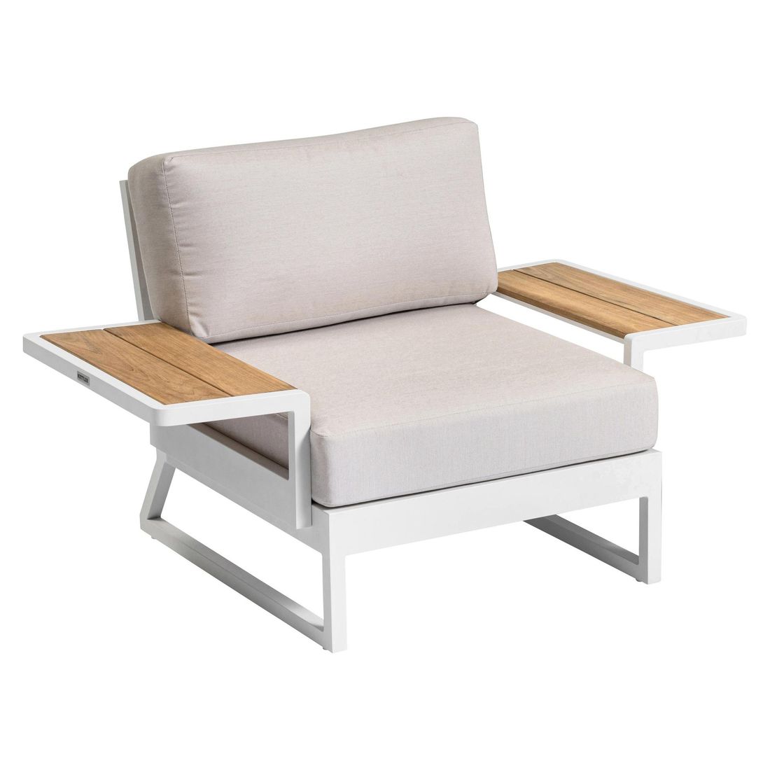 Kettler Ocean Skid Platform Ablagetisch Aluminium/Teak