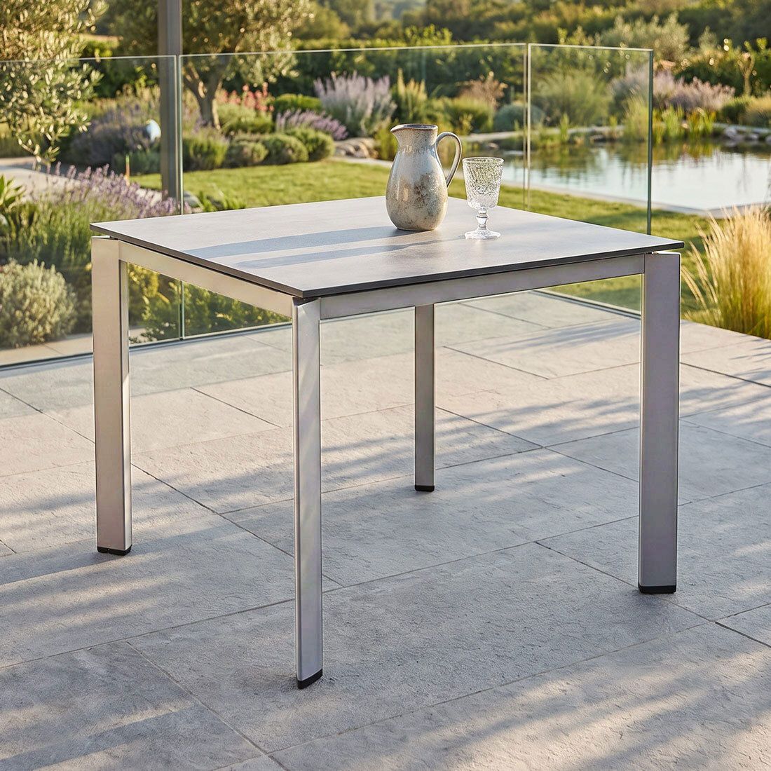 Kettler Edge Gartentisch 95x95cm Aluminium/HPL
