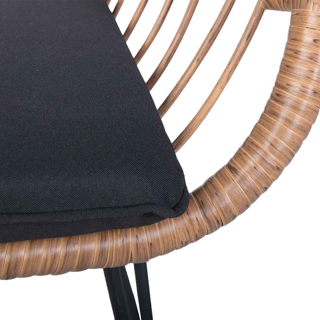 OUTLIV. Gartenmöbel-Set 3-teilig Stahl/Geflecht