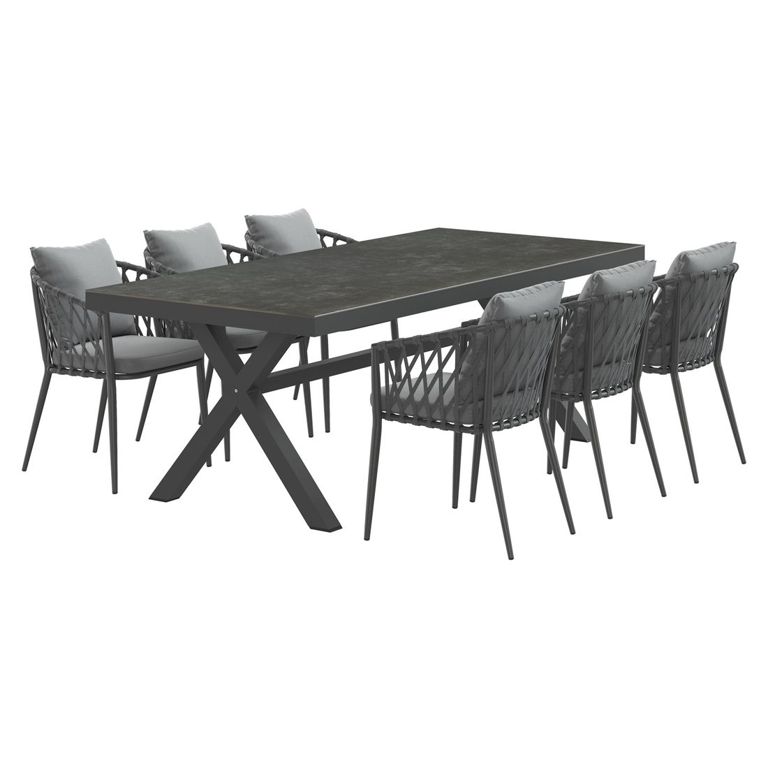 LC Garden Sunrepo Gartenmöbel-Set L (6 Plätze) mit OUTLIV. Tisch 220x100cm