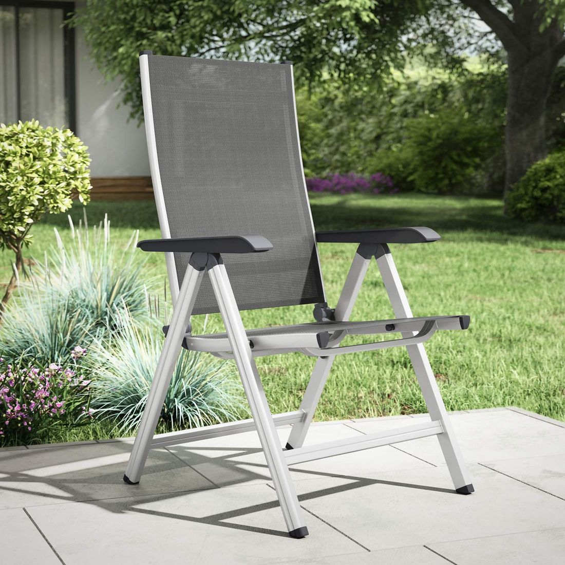 Kettler Basic Plus Klappsessel verstellbar Aluminium/Outdoorgewebe