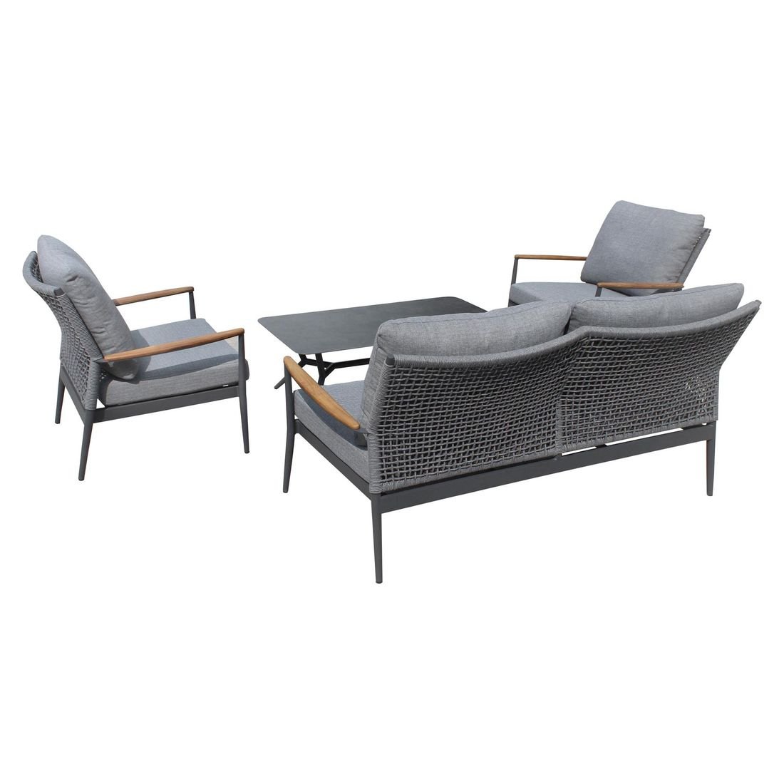OUTLIV. Aruba Loungeset inkl. Loungetisch Aluminium/Rope