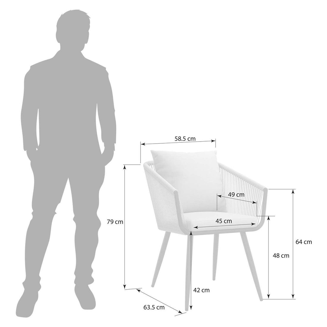 OUTLIV. Alex Gartenmöbel-Set XXL (12 Plätze) Tisch 266/331/396x110cm