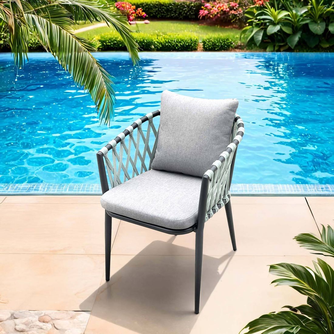 LC Garden Sunrepo Stapelsessel Aluminium/Rope/Polyester