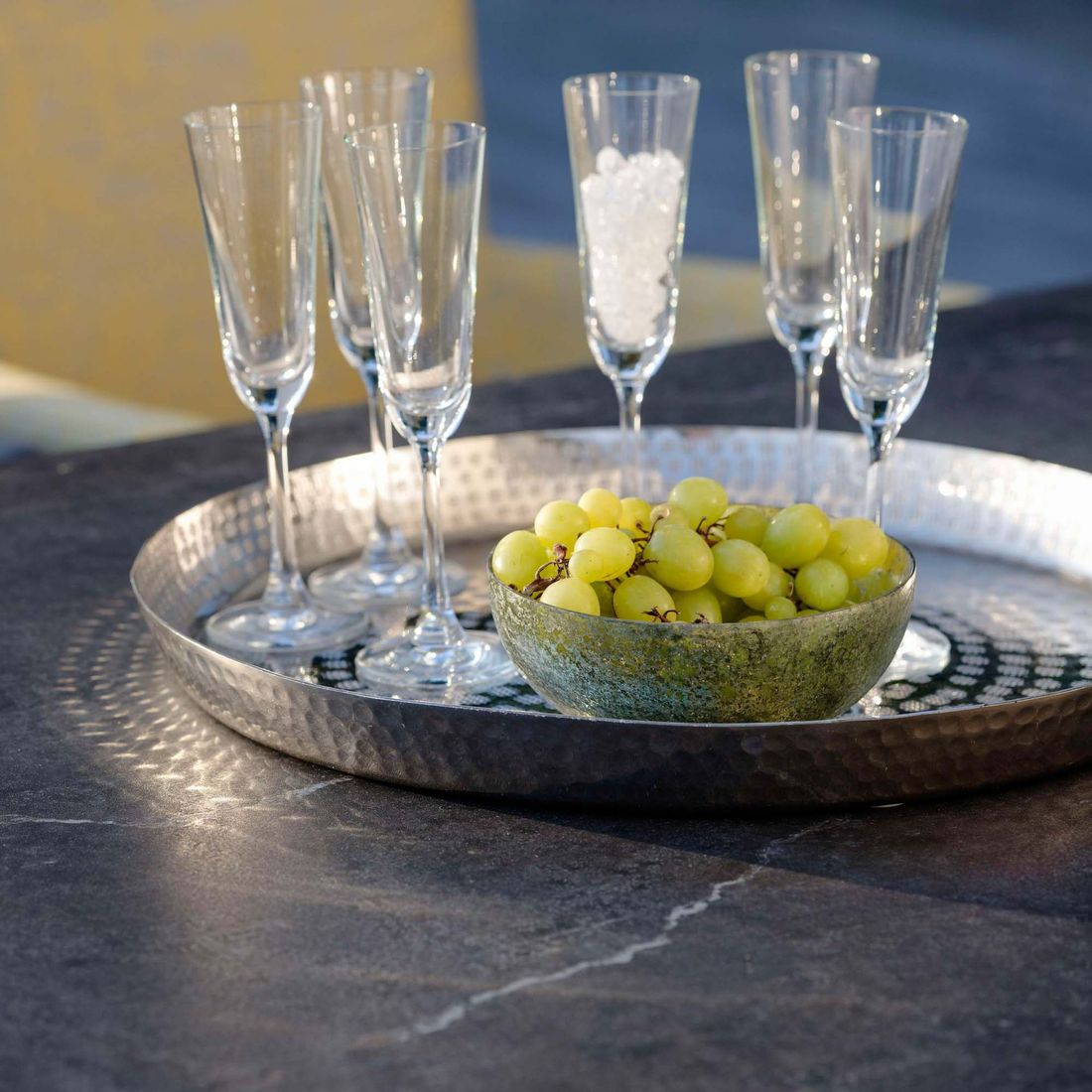 Stern Ausziehtisch Aluminium/Dekton