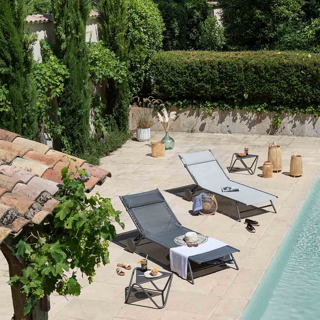 Lafuma Miami II Gartenliege Stahl/BatylineDuo
