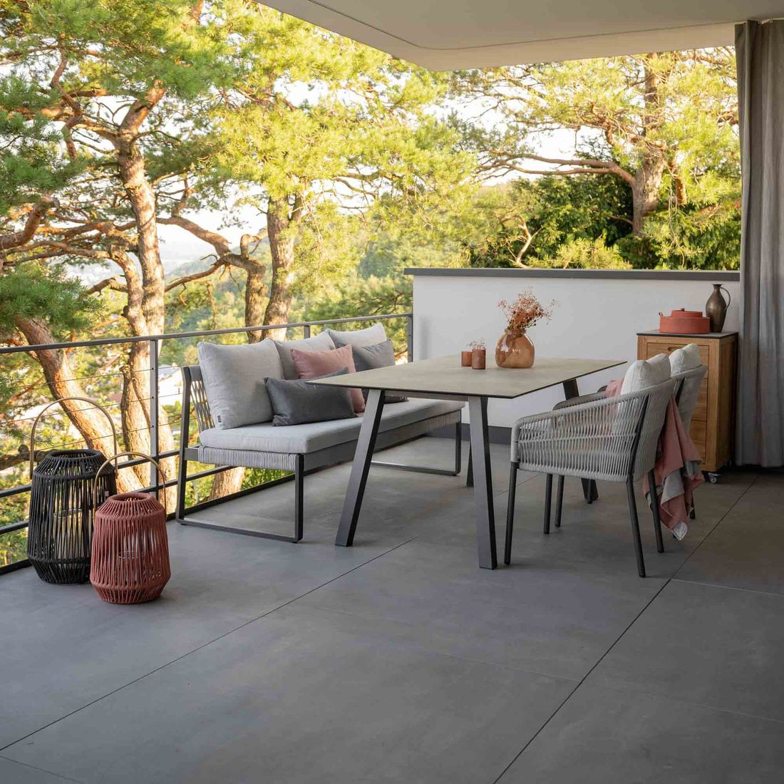 Stern Interno Gartentisch 180x100cm Aluminium/Silverstar 2.0