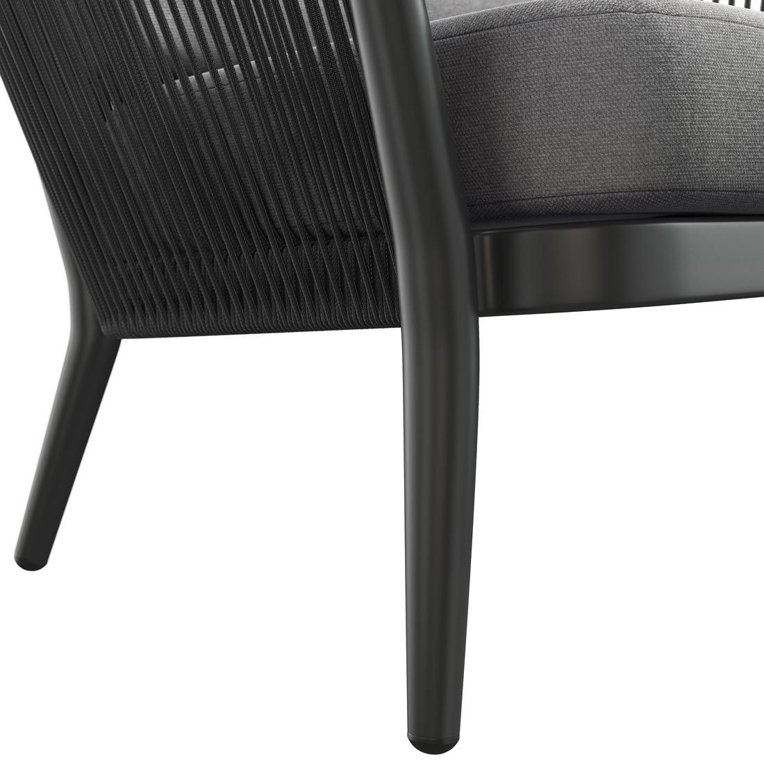 OUTLIV. Monet Loungesessel Aluminium/Rope