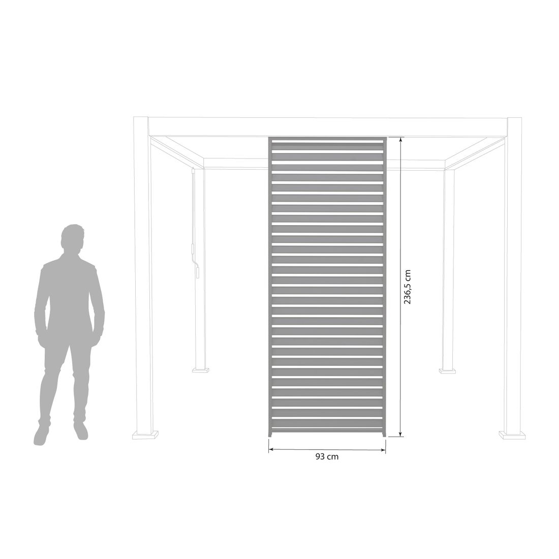 Mirador Lamellenwand