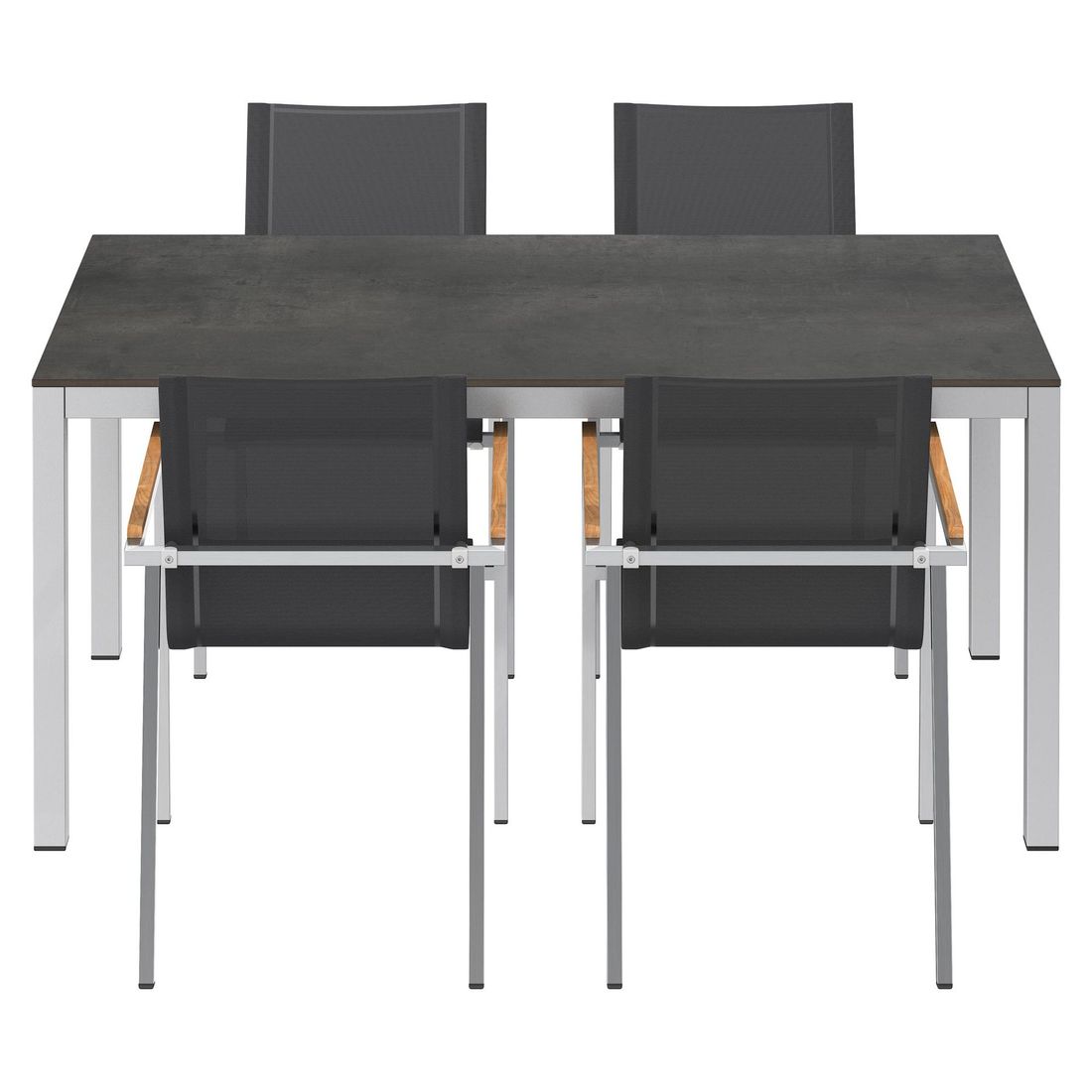 OUTLIV. Rimini Gartenmöbel-Set M (4 Plätze) Tisch 160x90cm