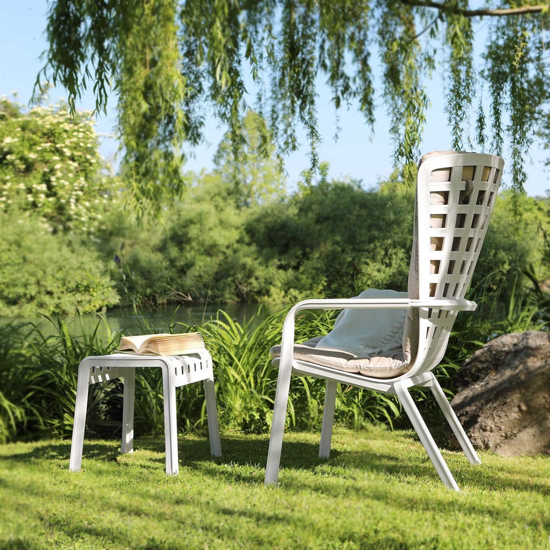 Nardi Poggio Gartenhocker Kunststoff