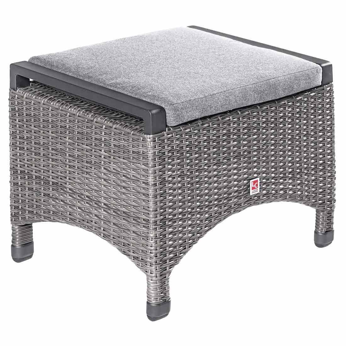 LC Garden Komido Loungehocker Aluminium/Geflecht