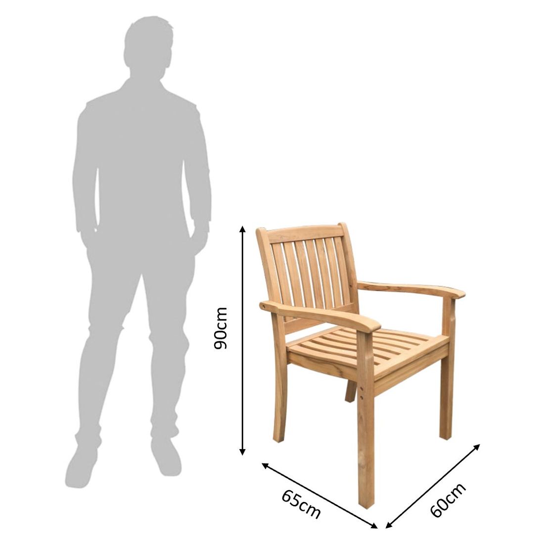 OUTLIV. Takoma Stapelsessel Teak