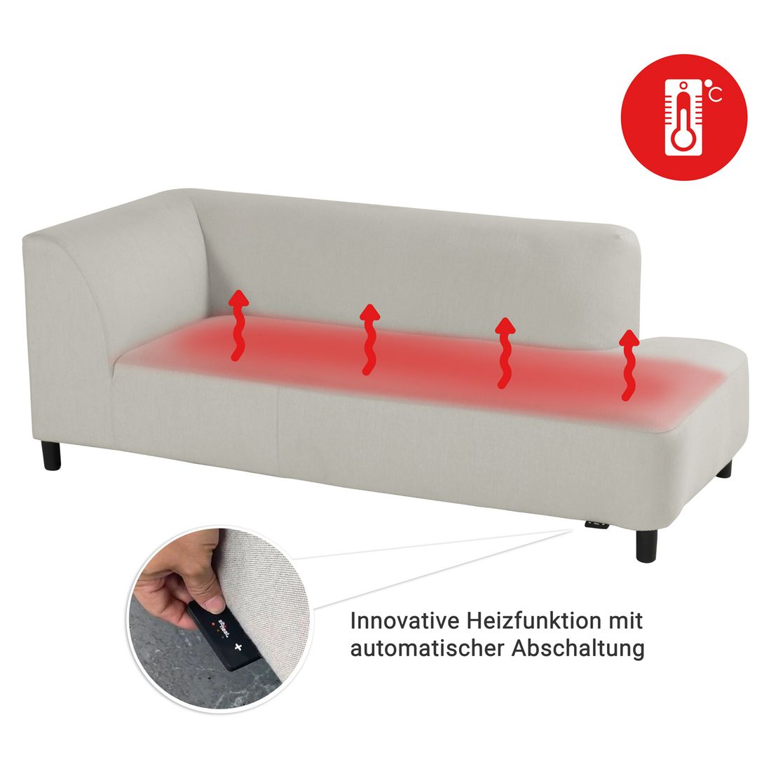 Hartman Sit & Heat Monaco Ecklounge Sunbrella