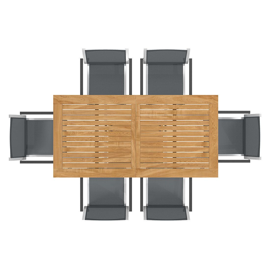 Stern Cardiff Gartenmöbel-Set L (6 Plätze) mit OUTLIV. Tisch 180/240x90cm