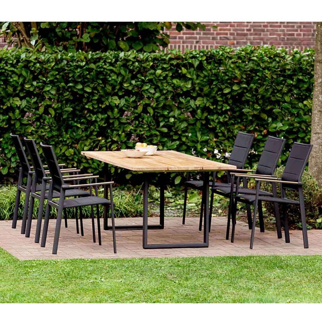 Niehoff Revent Gartenmöbel-Set L (6 Plätze) Tisch 200x95cm