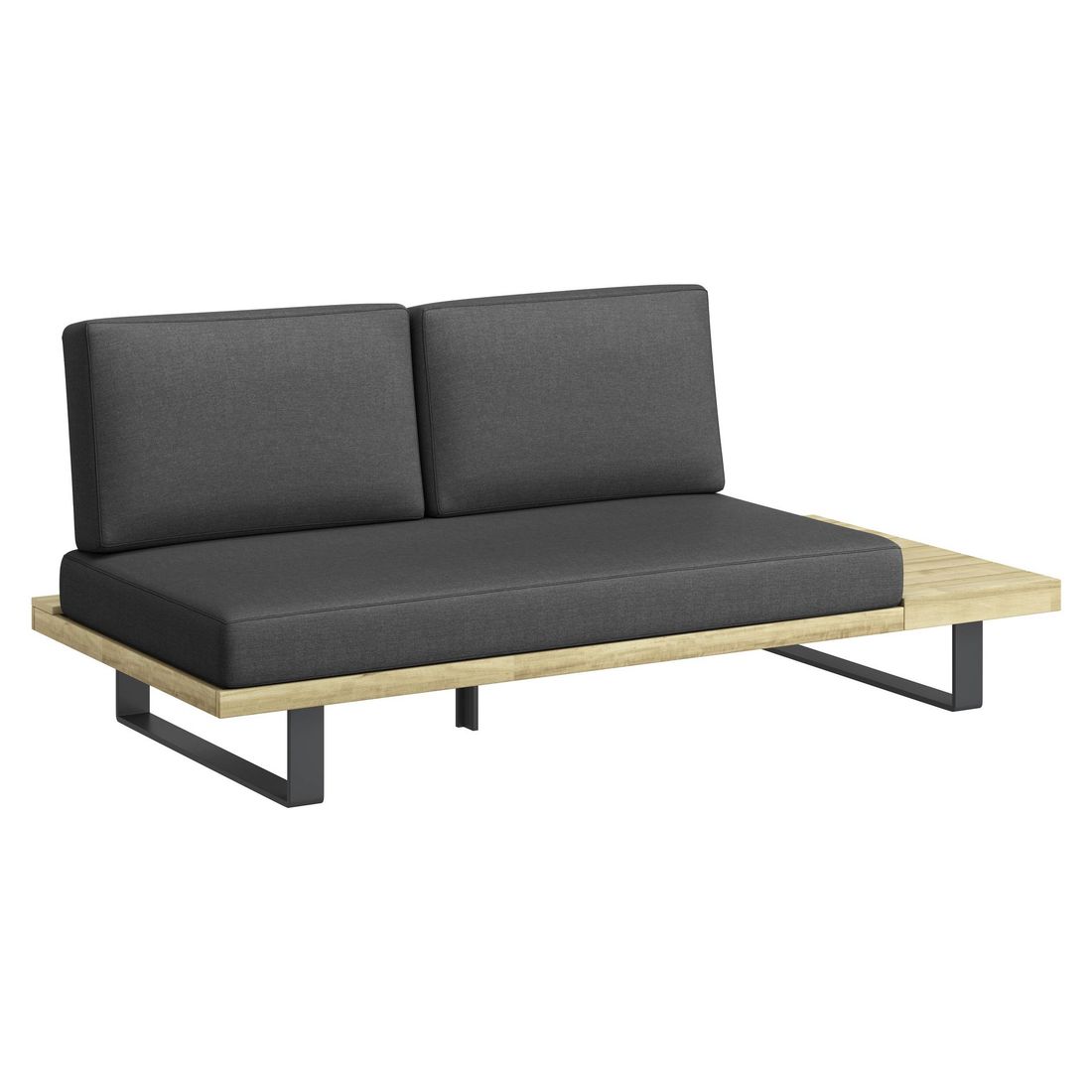 OUTLIV. Barbados Ecklounge Aluminium/Akazie/Polyester