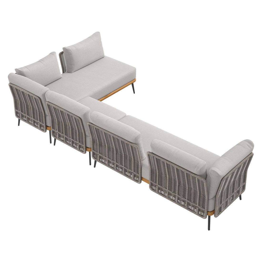 OUTLIV. Ava Dininglounge Akazie/Rope/Polyester