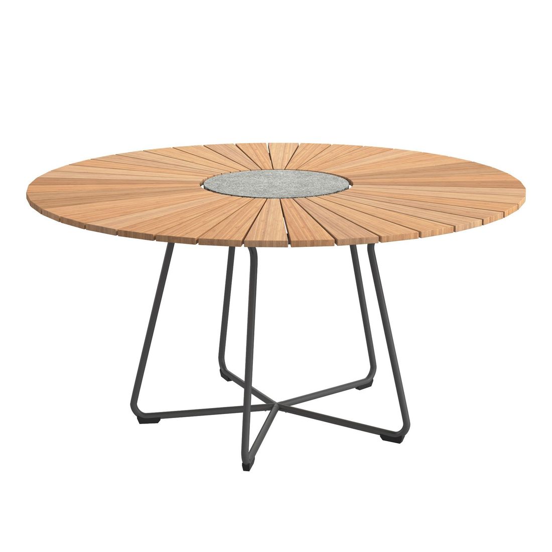 HOUE Circle Gartentisch Aluminium/Bambus