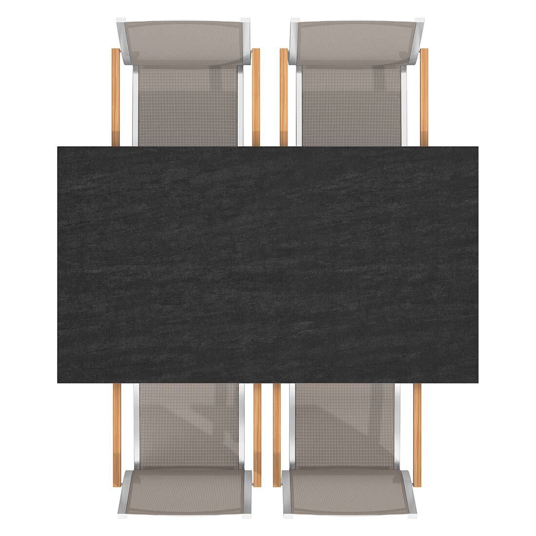 Stern Cardiff Gartenmöbel-Set M (4 Plätze) mit OUTLIV. Tisch 160x90cm