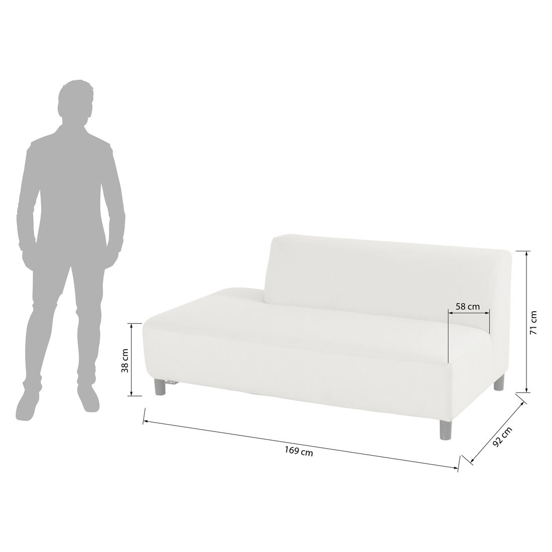 Hartman Sit & Heat Monaco Ecklounge Sunbrella