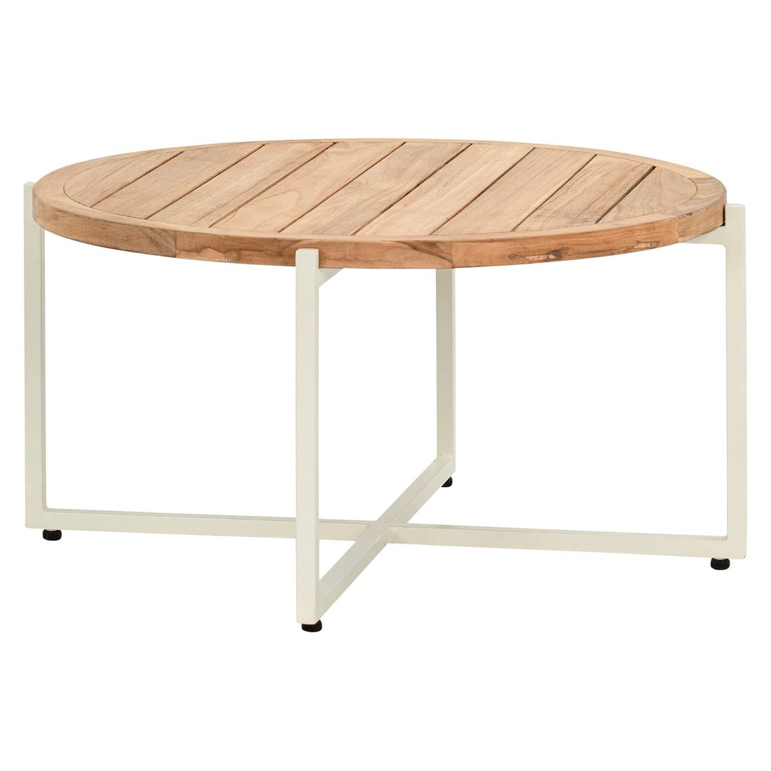 Apple Bee Condor Loungetisch Ø74x38cm Aluminium/Teak