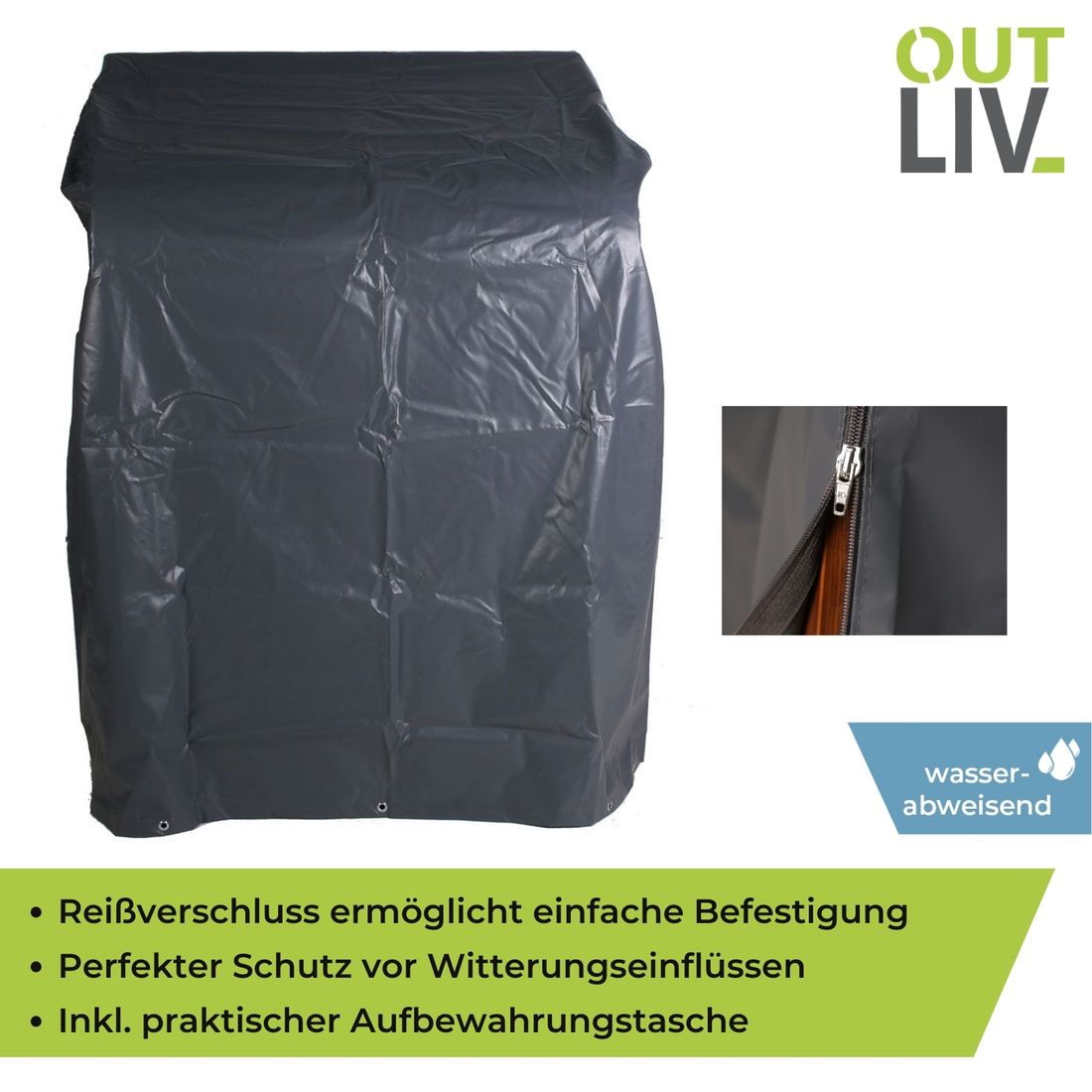 OUTLIV. Strandkorb-Haube 135x95x165cm