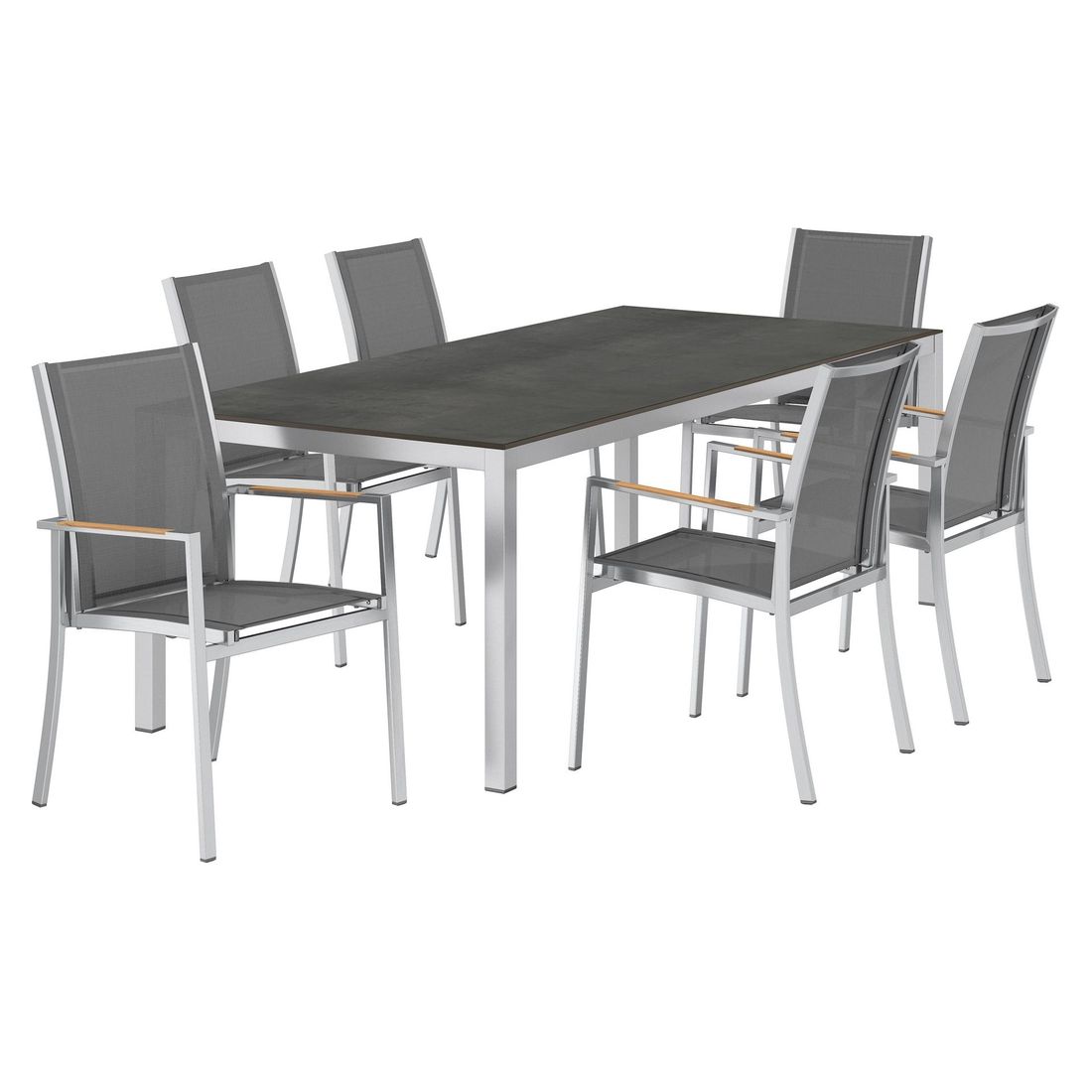 OUTLIV. Oviedo Gartenmöbel-Set L (6 Plätze) Tisch 220x100cm