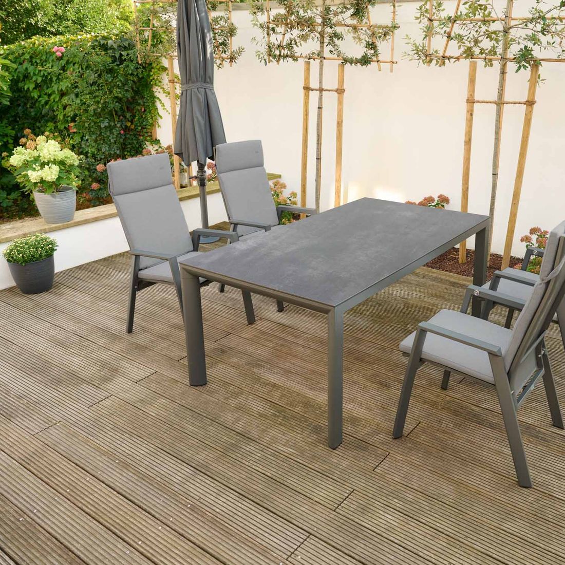 Siena Garden Silva Gartentisch Aluminium/HPL