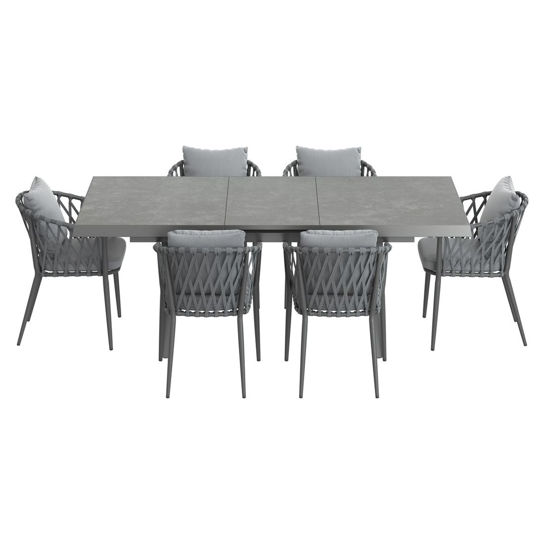 LC Garden Sunrepo Gartenmöbel-Set L 6 (Plätze) Tisch 160/210x100cm