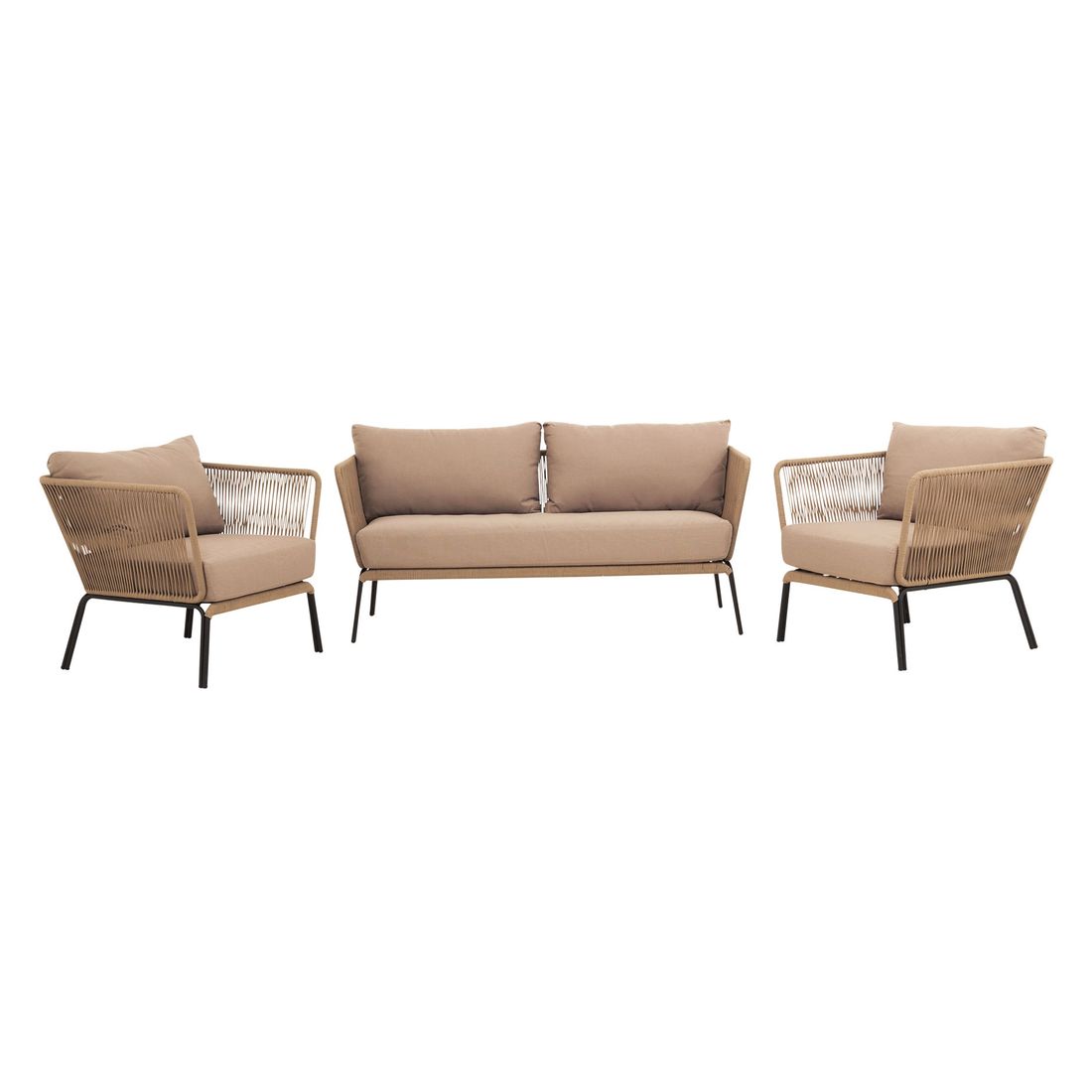 Cosmic Collection Lion Gartenloungesofa Stahl/Rope