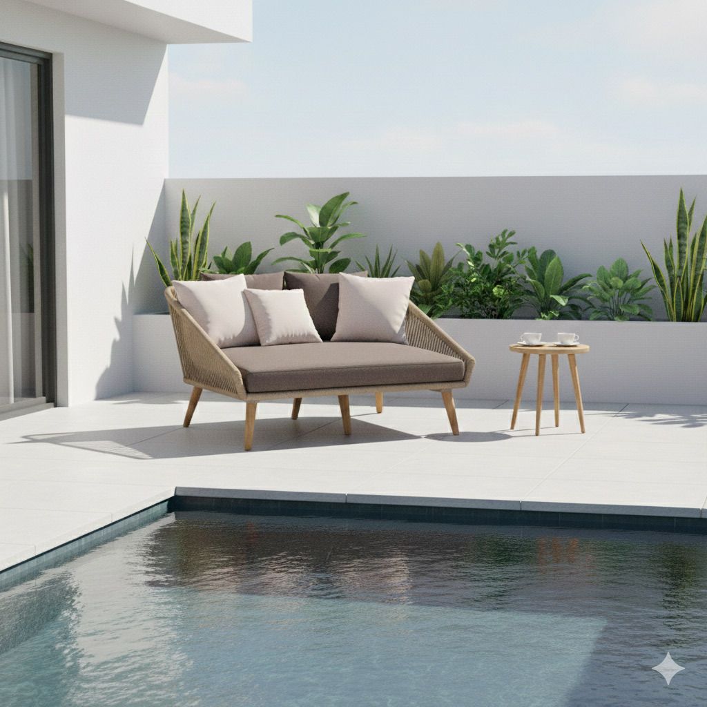 OUTLIV. Avarua Daybed Akazie/Polypropylen