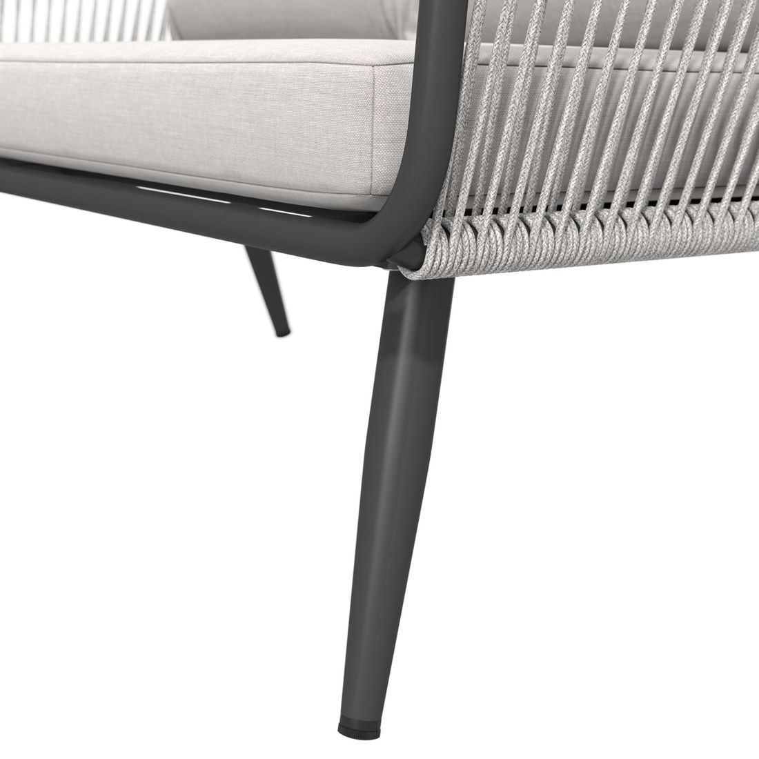 OUTLIV. Alex Loungeset inkl. Loungetische Aluminium/Rope/Olefin