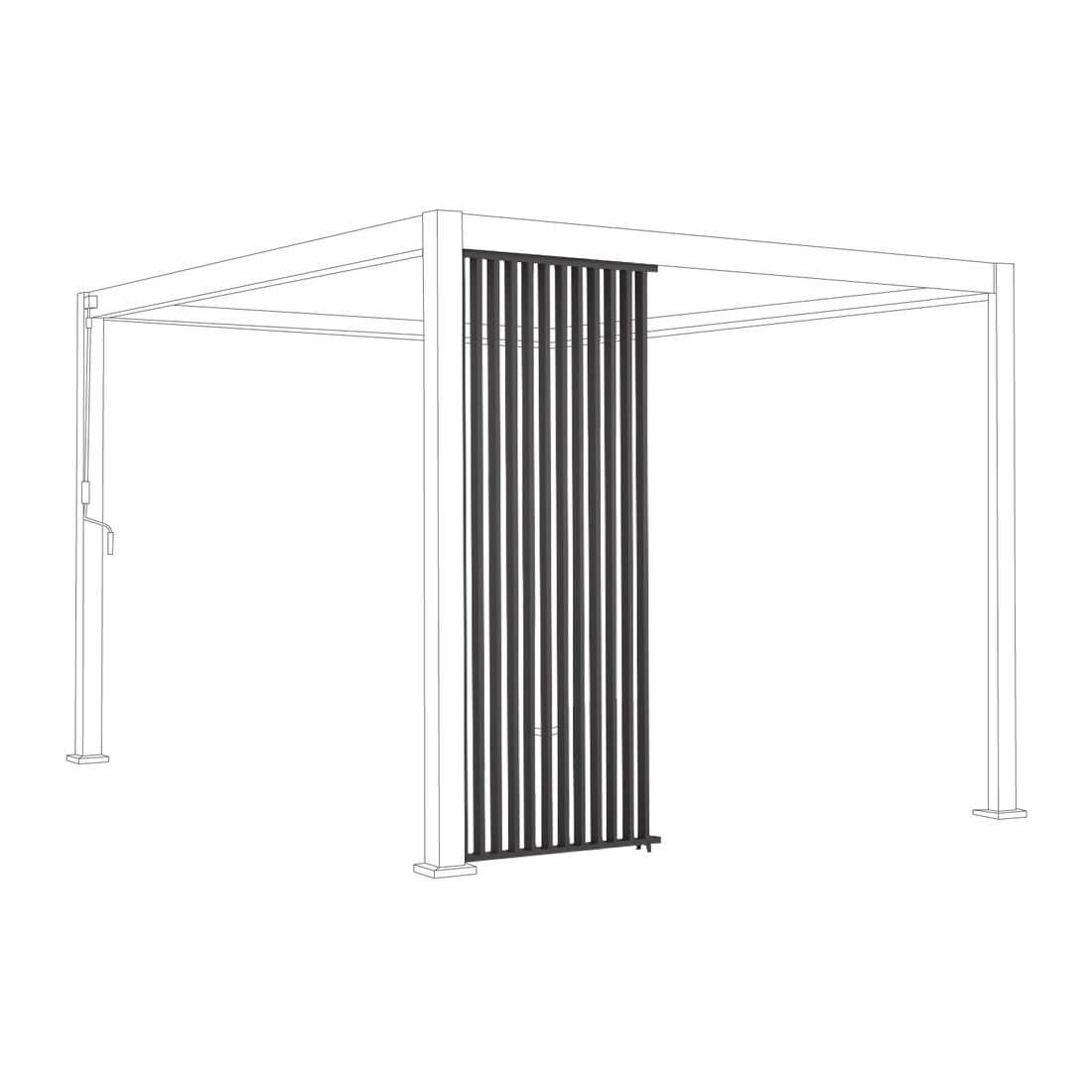 Mirador Lamellenwand vertikal