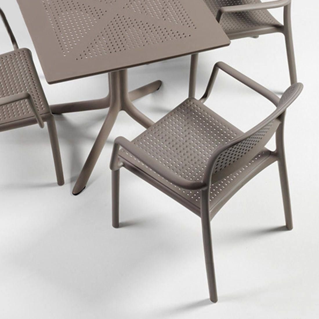 Nardi Bora Gartenmöbel-Set S (2 Plätze) Tisch 80x80cm