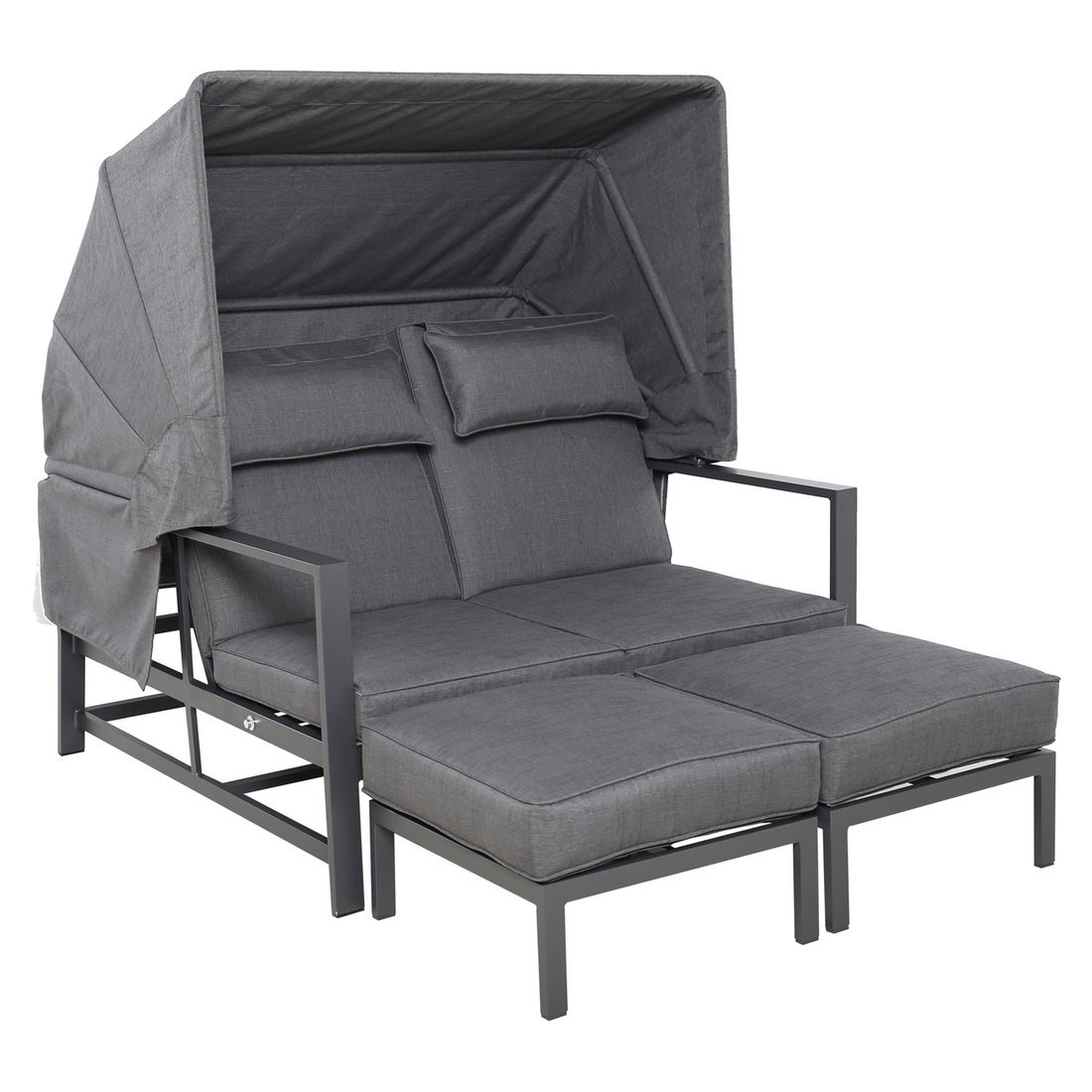 OUTLIV. Atlanta Daybed verstellbar Aluminium/Olefin