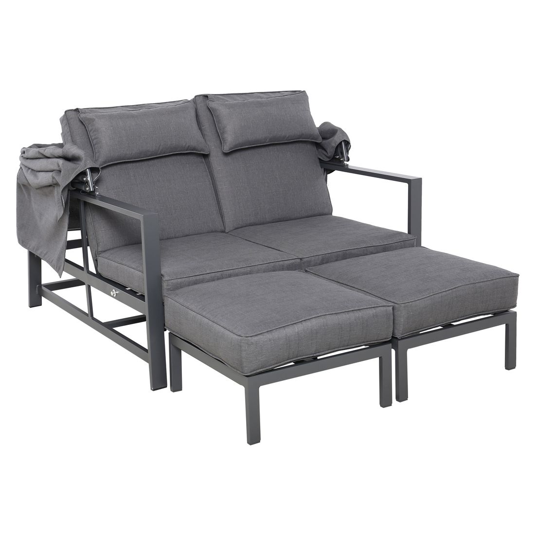 OUTLIV. Atlanta Daybed verstellbar Aluminium/Olefin