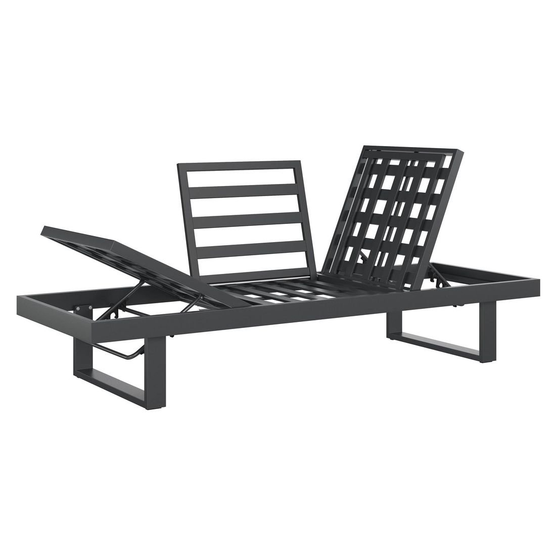 OUTLIV. Atlanta Diningsofa verstellbar Aluminium/Olefin